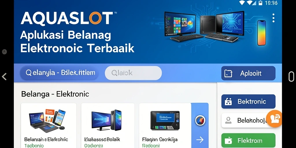 Tampilan antarmuka aplikasi AQUASLOT yang modern dan intuitif.