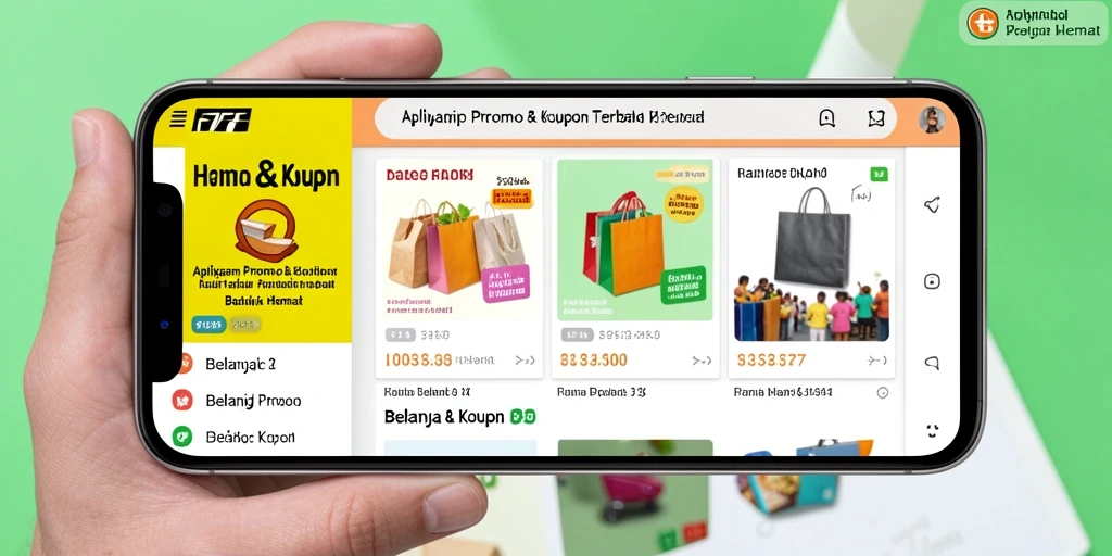 Tampilan antarmuka aplikasi F7F7 dengan berbagai promo menarik.