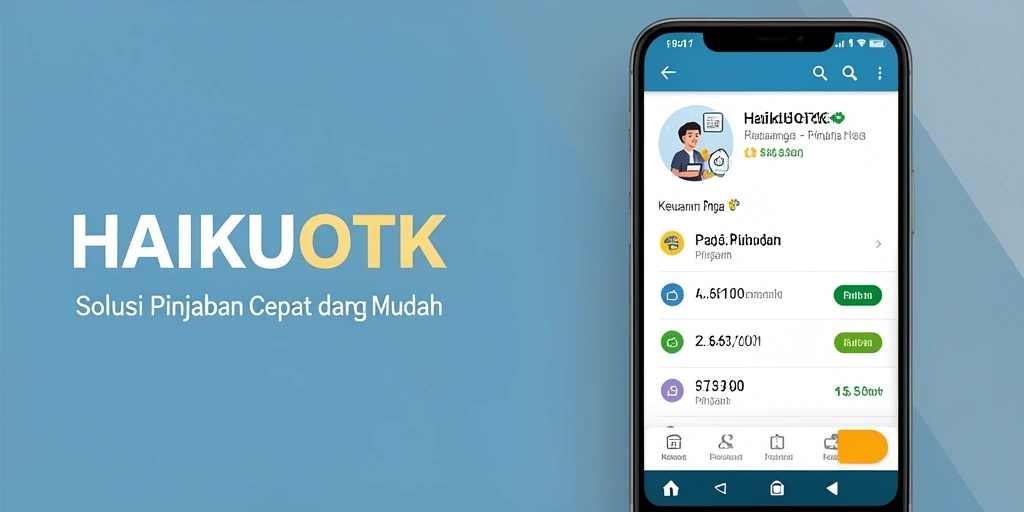 Antarmuka HAIKUOTK yang sederhana dan intuitif untuk pengajuan pinjaman.
