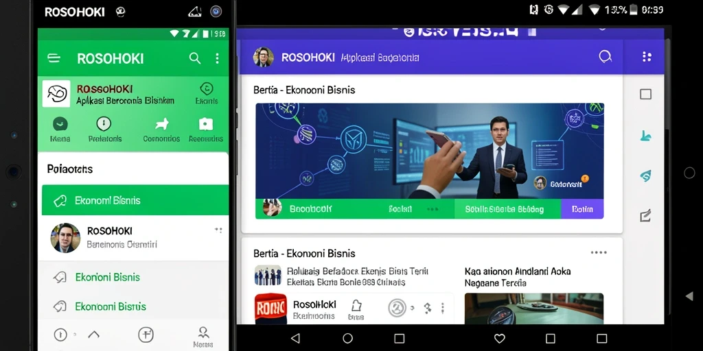 Antarmuka pengguna aplikasi ROSOHOKI yang modern dan informatif.