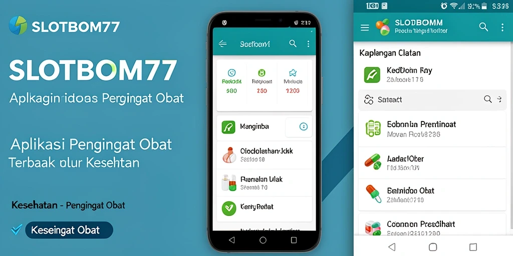 Antarmuka SLOTBOM77 yang user-friendly dengan pengingat obat yang jelas.