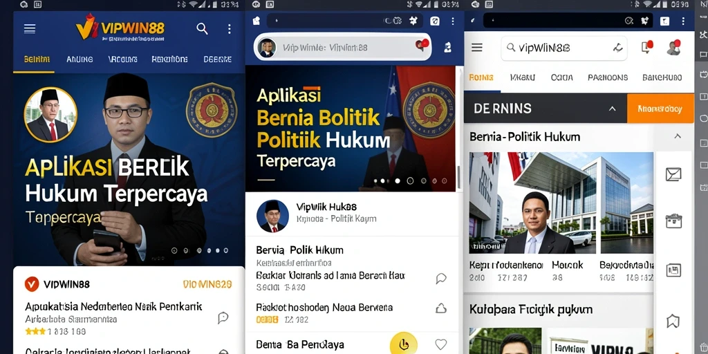 Antarmuka pengguna VIPWIN88 yang informatif dan terorganisir.